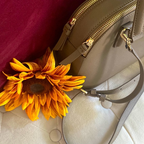 DKNY Bryant Dome Satchel + Crossbody, Khaki - Picture 5 of 12